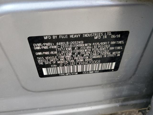 Photo 12 VIN: JF2SJAECXHH420068 - SUBARU FORESTER 2 