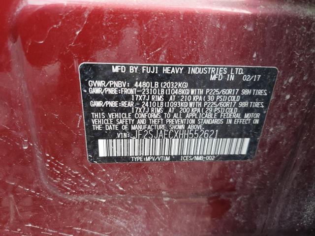 Photo 12 VIN: JF2SJAECXHH552621 - SUBARU FORESTER 