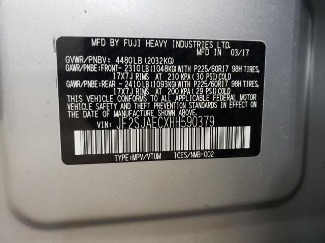 Photo 11 VIN: JF2SJAECXHH590379 - SUBARU FORESTER 