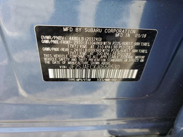 Photo 12 VIN: JF2SJAECXJG558530 - SUBARU FORESTER 