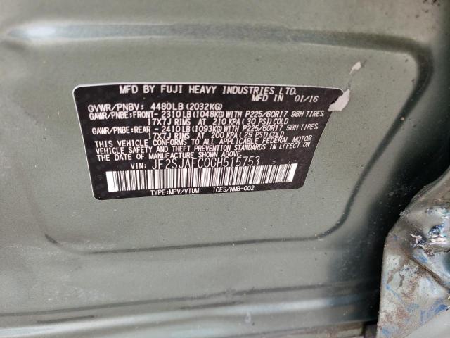 Photo 11 VIN: JF2SJAFC0GH515753 - SUBARU FORESTER 2 