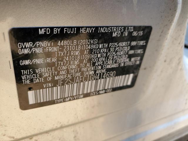 Photo 12 VIN: JF2SJAFC1GH414690 - SUBARU FORESTER 2 