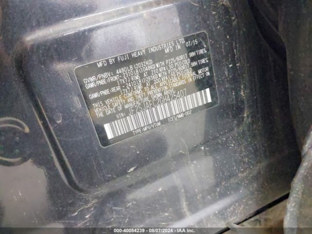 Photo 8 VIN: JF2SJAFC2GH425407 - SUBARU FORESTER 