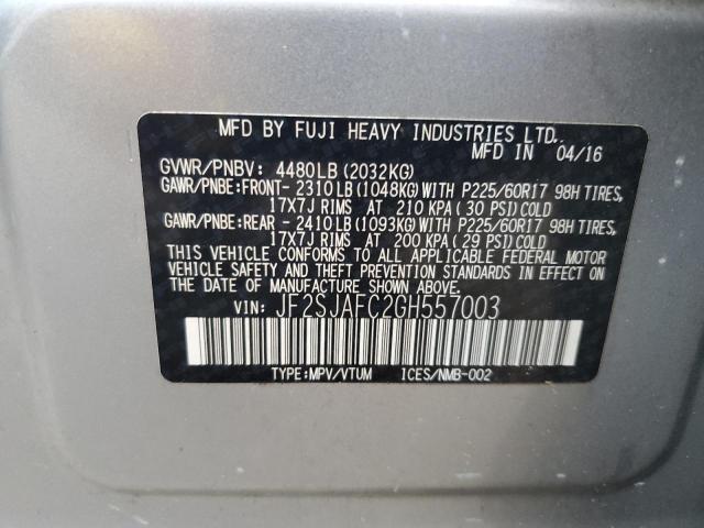 Photo 13 VIN: JF2SJAFC2GH557003 - SUBARU FORESTER 2 