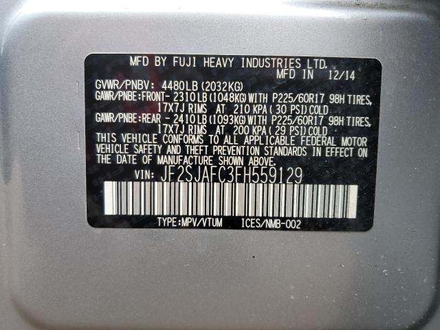 Photo 13 VIN: JF2SJAFC3FH559129 - SUBARU FORESTER 