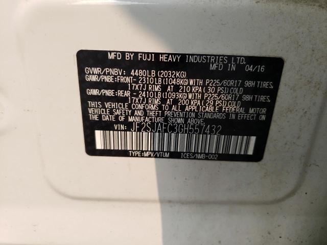 Photo 12 VIN: JF2SJAFC3GH557432 - SUBARU FORESTER 2 