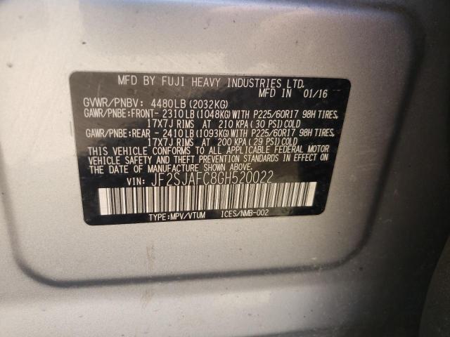 Photo 12 VIN: JF2SJAFC8GH520022 - SUBARU FORESTER 2 