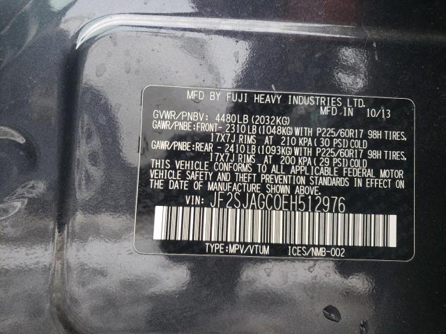 Photo 9 VIN: JF2SJAGC0EH512976 - SUBARU FORESTER 2 