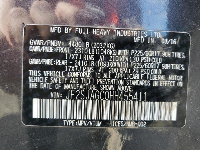 Photo 12 VIN: JF2SJAGC0HH455411 - SUBARU FORESTER 