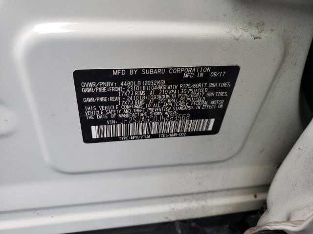 Photo 12 VIN: JF2SJAGC0JH483568 - SUBARU FORESTER 2 