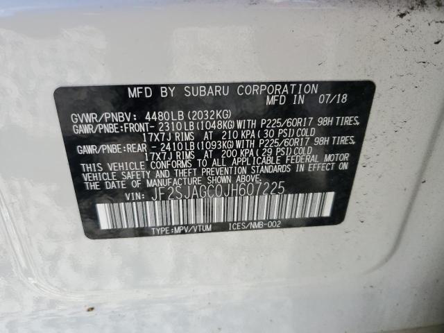 Photo 13 VIN: JF2SJAGC0JH607225 - SUBARU FORESTER 2 