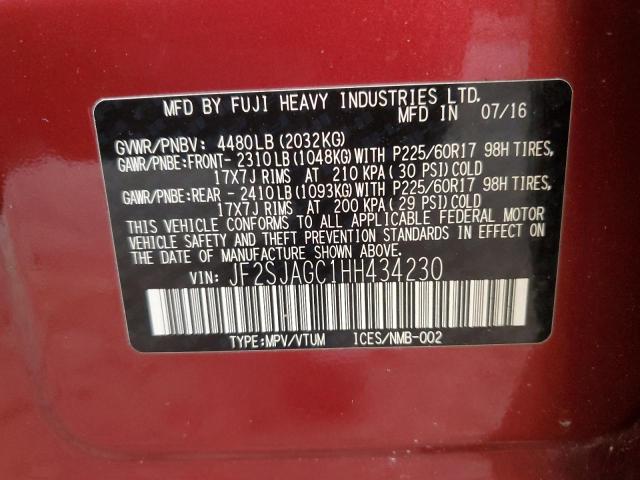 Photo 11 VIN: JF2SJAGC1HH434230 - SUBARU FORESTER 2 