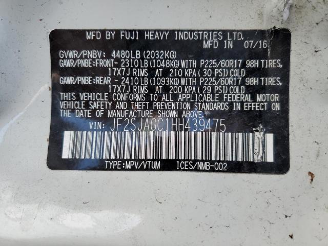 Photo 9 VIN: JF2SJAGC1HH439475 - SUBARU FORESTER 2 