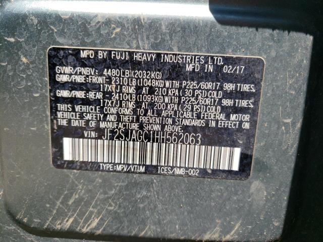 Photo 11 VIN: JF2SJAGC1HH562063 - SUBARU FORESTER 2 