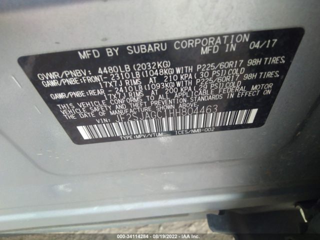 Photo 8 VIN: JF2SJAGC1HH804463 - SUBARU FORESTER 