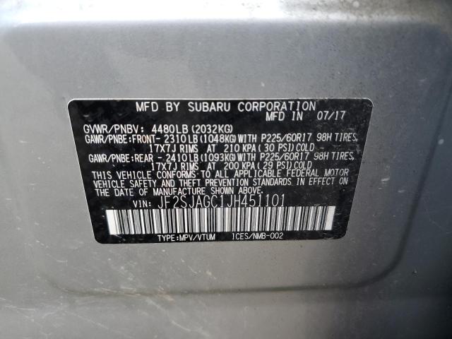 Photo 12 VIN: JF2SJAGC1JH451101 - SUBARU FORESTER 2 