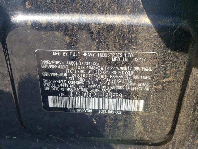 Photo 9 VIN: JF2SJAGC2HH549869 - SUBARU FORESTER 2 