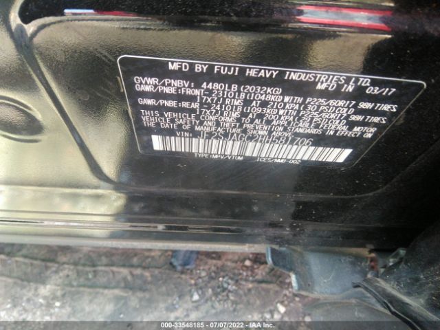 Photo 8 VIN: JF2SJAGC2HH581706 - SUBARU FORESTER 