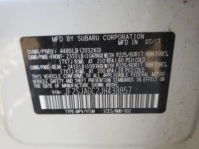 Photo 11 VIN: JF2SJAGC2JH438857 - SUBARU FORESTER 2 