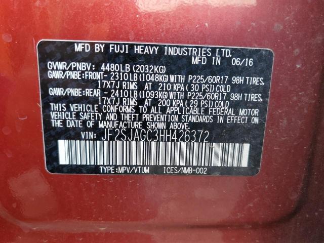 Photo 12 VIN: JF2SJAGC3HH426372 - SUBARU FORESTER 