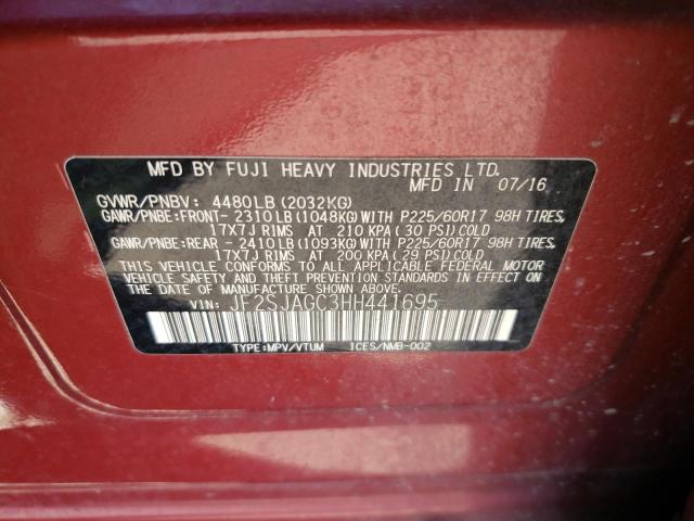 Photo 11 VIN: JF2SJAGC3HH441695 - SUBARU FORESTER 2 