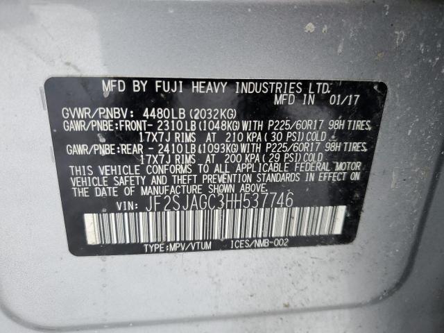 Photo 11 VIN: JF2SJAGC3HH537746 - SUBARU FORESTER 2 