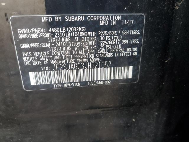 Photo 12 VIN: JF2SJAGC3JH521052 - SUBARU FORESTER 