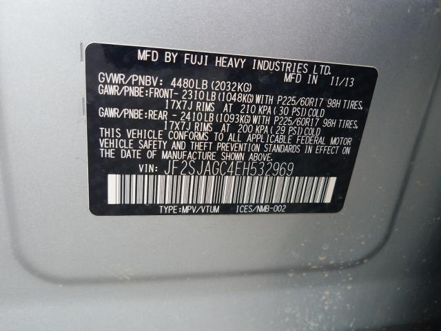 Photo 9 VIN: JF2SJAGC4EH532969 - SUBARU FORESTER 