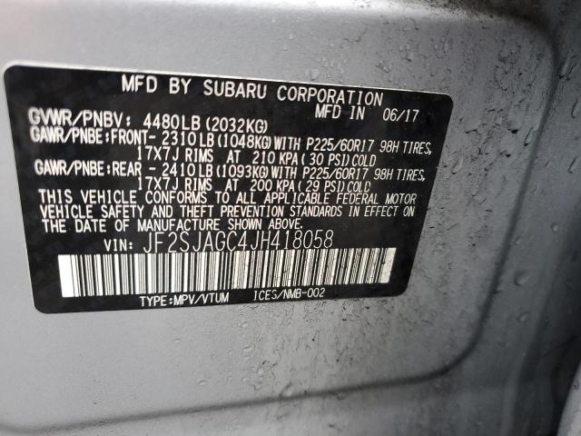 Photo 12 VIN: JF2SJAGC4JH418058 - SUBARU FORESTER 