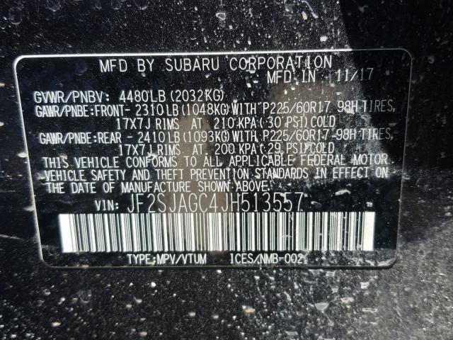 Photo 9 VIN: JF2SJAGC4JH513557 - SUBARU FORESTER 2 