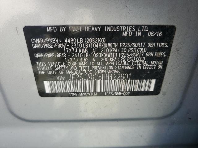 Photo 13 VIN: JF2SJAGC5HH422601 - SUBARU FORESTER 2 