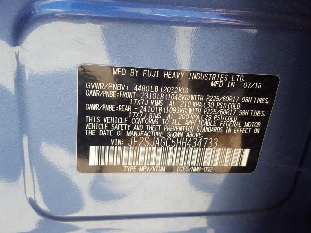 Photo 9 VIN: JF2SJAGC5HH434733 - SUBARU FORESTER 2 