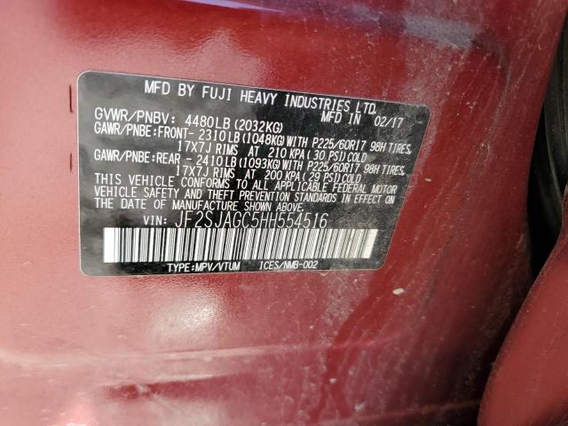 Photo 11 VIN: JF2SJAGC5HH554516 - SUBARU FORESTER 