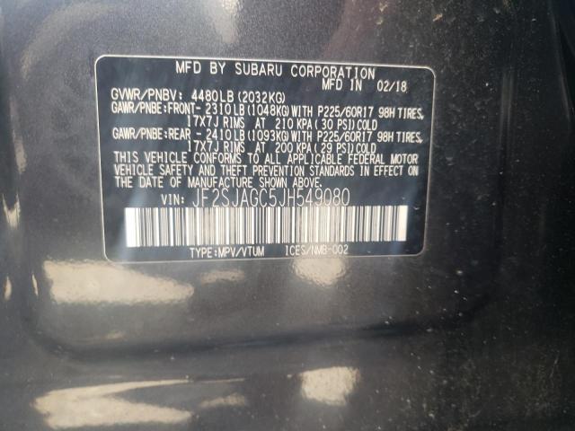 Photo 11 VIN: JF2SJAGC5JH549080 - SUBARU FORESTER 2 