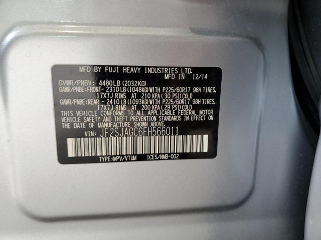 Photo 12 VIN: JF2SJAGC6FH566011 - SUBARU FORESTER 2 