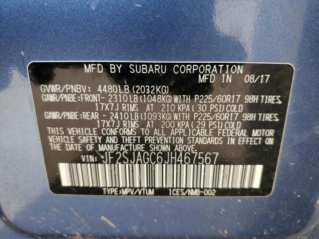 Photo 12 VIN: JF2SJAGC6JH467567 - SUBARU FORESTER 2 