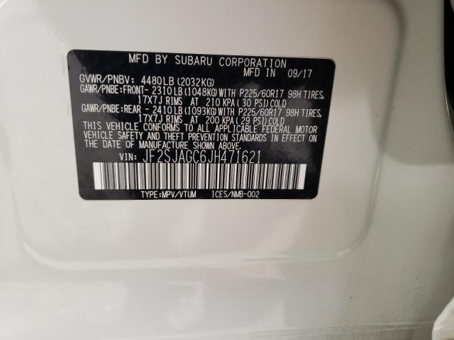 Photo 11 VIN: JF2SJAGC6JH471621 - SUBARU FORESTER 2 