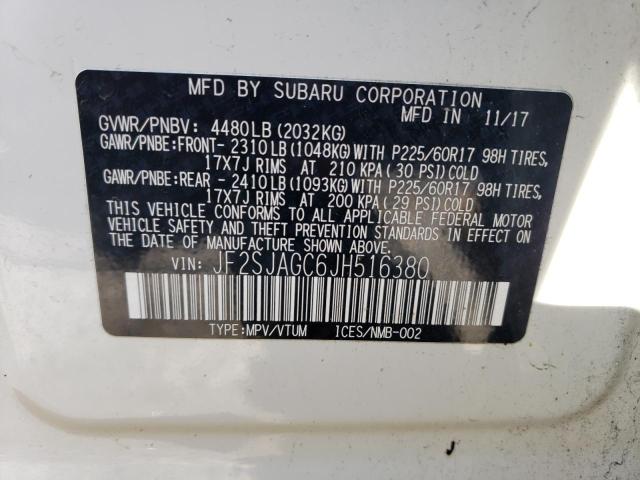 Photo 12 VIN: JF2SJAGC6JH516380 - SUBARU FORESTER 