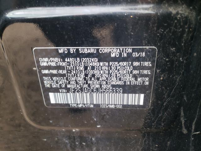 Photo 9 VIN: JF2SJAGC6JH566339 - SUBARU FORESTER 2 