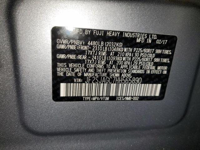 Photo 11 VIN: JF2SJAGC7HH565890 - SUBARU FORESTER 