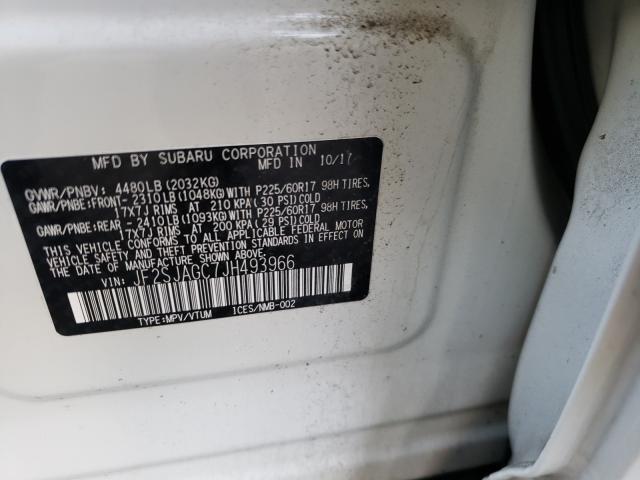 Photo 9 VIN: JF2SJAGC7JH493966 - SUBARU FORESTER 