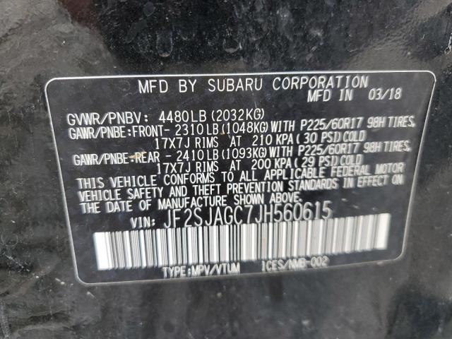 Photo 12 VIN: JF2SJAGC7JH560615 - SUBARU FORESTER 2 