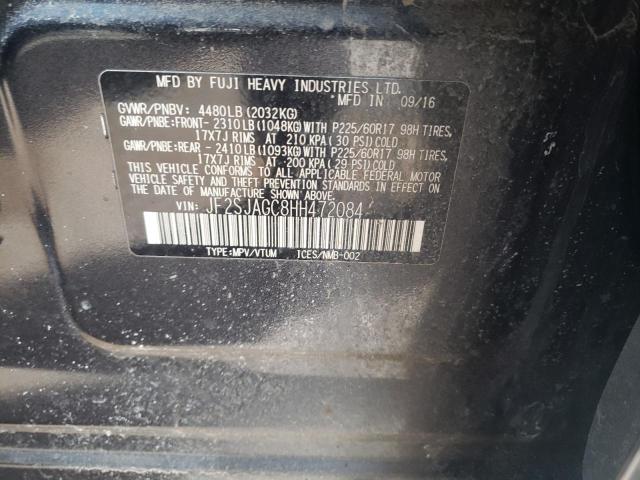 Photo 9 VIN: JF2SJAGC8HH472084 - SUBARU FORESTER 