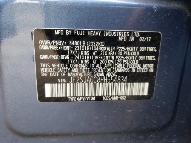 Photo 9 VIN: JF2SJAGC8HH554834 - SUBARU FORESTER 2 