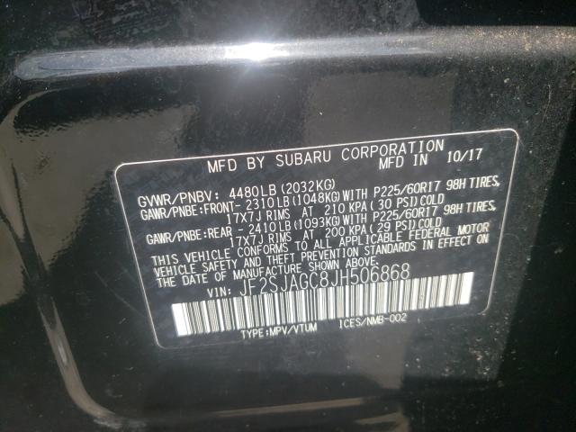 Photo 9 VIN: JF2SJAGC8JH506868 - SUBARU FORESTER 2 