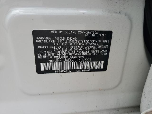 Photo 12 VIN: JF2SJAGC8JH507860 - SUBARU FORESTER 2 