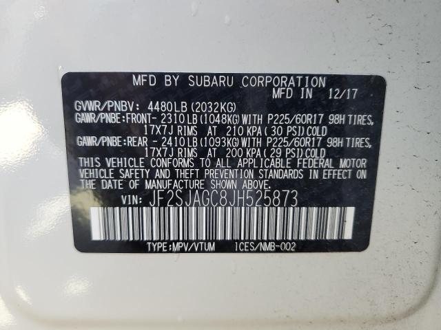 Photo 13 VIN: JF2SJAGC8JH525873 - SUBARU FORESTER 2 