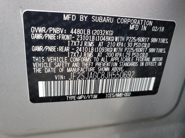 Photo 13 VIN: JF2SJAGC8JH550692 - SUBARU FORESTER 