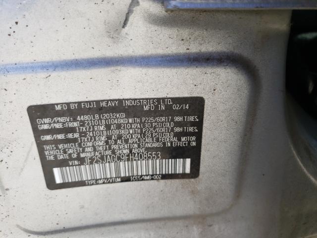 Photo 9 VIN: JF2SJAGC9FH408553 - SUBARU FORESTER 2 