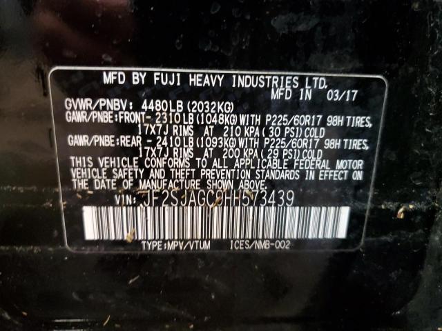 Photo 12 VIN: JF2SJAGC9HH573439 - SUBARU FORESTER 